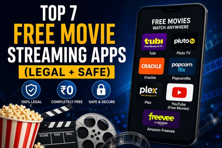 Top 7 Free Movie Streaming Apps (Legal + Safe)