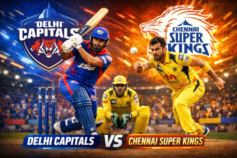 delhi capitals vs chennai super kings timeline