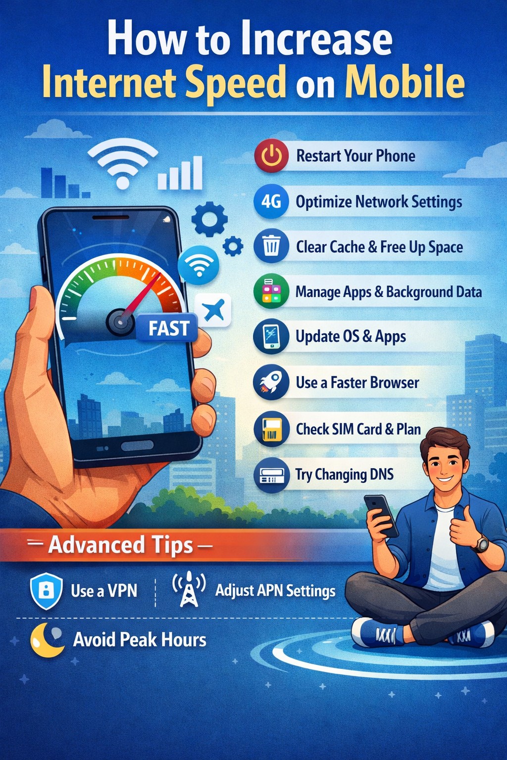 how to increase internet speed on mobile