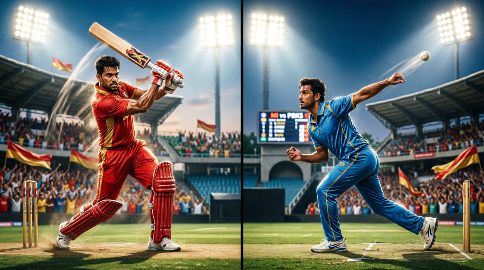 punjab kings vs mumbai indians timeline